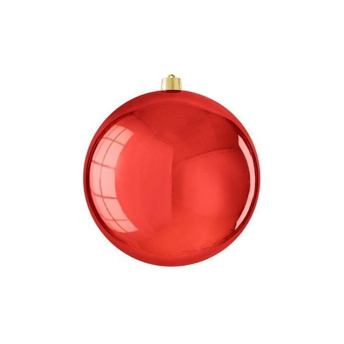 SFERA VETRO ROSSO LUCIDO D.30